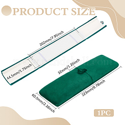 Scatole rettangolari per collane di perle in velluto&nbsp;CON-WH0123-08B