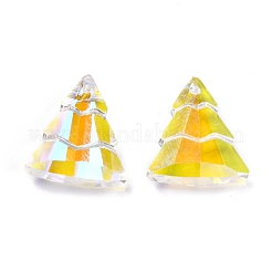 Pendenti del rhinestone di vetro&nbsp;RGLA-O002-A01-001SI