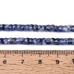 Fili di perle di diaspro macchia blu naturale&nbsp;G-Q606-46A-02