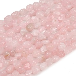 Madagascar natural rosa de abalorios de cuarzo hebras&nbsp;G-Q060-E21-02
