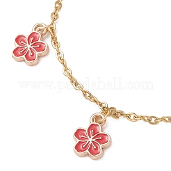 Pulseras de charm de esmalte de la aleación&nbsp;BJEW-JB13169-02