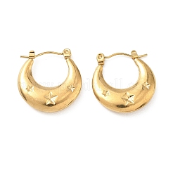 Pendientes de aro de acero inoxidable 304 para mujer&nbsp;EJEW-F414-02G