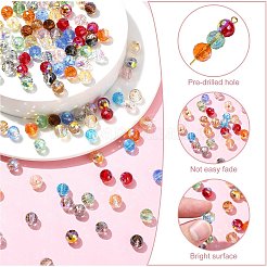 200 pz 13 colori trasparente perline di vetro placcato fili&nbsp;EGLA-CJ0001-25