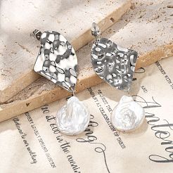 Boucles d'oreilles pendantes en acier inoxydable 304&nbsp;EJEW-F354-02P
