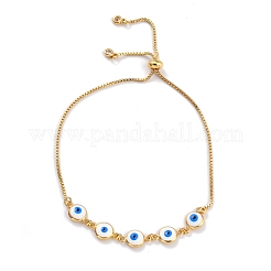 Verstellbare Armbänder aus Messing&nbsp;BJEW-L652-17-G