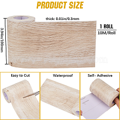 Selbstklebendes PVC-Papier mit Holzmaserung&nbsp;DIY-WH0419-40F