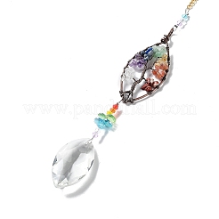 Glasblatt-Anhängerdekoration&nbsp;WG11406-02