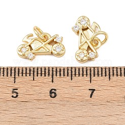 Pendentifs en laiton zircon cubique transparent&nbsp;KK-G544-03G-01