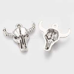 Pendentifs en alliage de style tibétain&nbsp;TIBEP-T052-20AS-RS