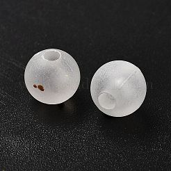Gefrostet transparent Acrylperlen&nbsp;OACR-F013-13L