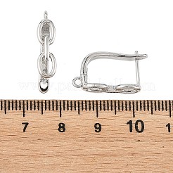 Componenti per orecchini a cerchio in ottone Shegrace&nbsp;XGRQ79362-944P