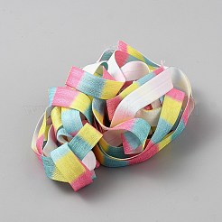 Bandas elásticas estampadas con rayas planas&nbsp;OCOR-WH0082-489A-1