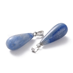 Gefärbte und erhitzte natürliche blaue Aventurin-Anhänger&nbsp;G-F707-21