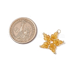 Colgantes de estrella de cristal austriaco de imitación hechos a mano&nbsp;PALLOY-MZ00622