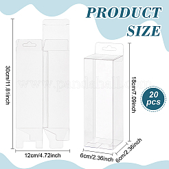 Emballage en plastique transparent de cadeau de boîte de PVC&nbsp;CON-WH0099-31A