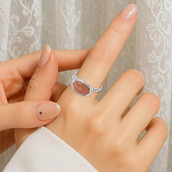 12 Stück Fingerringe aus natürlichem Edelstein.&nbsp;RJEW-HY00003