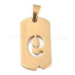 Ionenplattierung (IP) 304 Edelstahlanhänger&nbsp;STAS-O127-D09