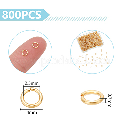 800 pieza de anillos de salto abiertos de acero inoxidable 304&nbsp;STAS-UN0063-23A-G