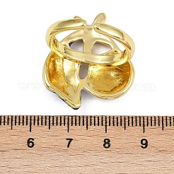 Bagues de manchette réglables en laiton émaillé pour femmes&nbsp;RJEW-G357-01H