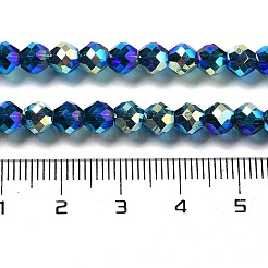 FilI di perline in vetro placcato&nbsp;GLAA-A014-02G