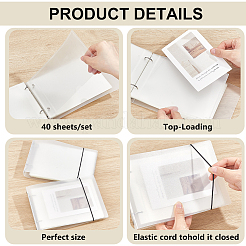 Álbum de fotos rectangular de plástico PP A6 para álbum de recortes&nbsp;AJEW-WH0481-738
