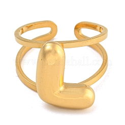 Anillo de dedo de acero inoxidable 304&nbsp;RJEW-L125-02G-12