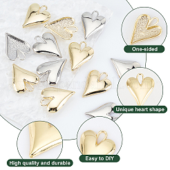 24pcs 2 pendentifs en alliage de couleurs&nbsp;FIND-CA0004-85