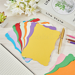 50 tarjeta de felicitación en blanco de papel para manualidades de 10 colores&nbsp;AJEW-CP0010-26B
