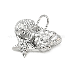Anhänger aus Edelstahl 304 und Kristallstrass&nbsp;STAS-G391-02P-01