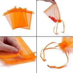 Sacs-cadeaux en organza avec cordon de serrage&nbsp;OP-R016-13x18cm-14