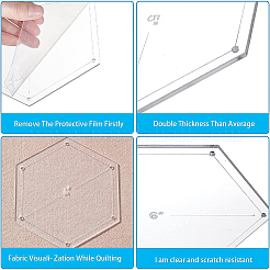 Acryl transparente Druckplatte&nbsp;DIY-BC0001-51
