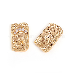 Pendentifs en laiton zircon cubique transparent&nbsp;KK-I666-03G