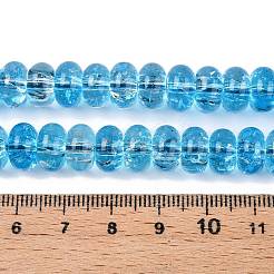 Peinture de cuisson perles de verre transparentes brins&nbsp;DGLA-N005-12C
