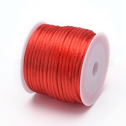 Cordons en nylon satiné à queue de rat&nbsp;X-NWIR-L006-1mm-04