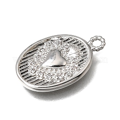 Pendentifs en laiton zircon cubique transparent&nbsp;KK-K427-36P