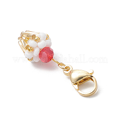 Decorazioni pendenti con perline di semi di vetro&nbsp;HJEW-MZ00188-04