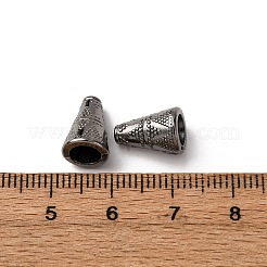 Coupelles en alliage de cône de style tibétain&nbsp;TIBE-Q044-13B-RS
