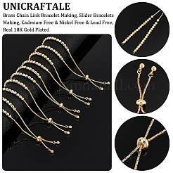 6 Stück Messing-Kettenglied-Armbandherstellung&nbsp;TWIR-UN0001-63