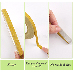2 Rolle 2 Farben 50m Glitzer-Klebebänder aus Kunststoff&nbsp;DIY-GF0011-22