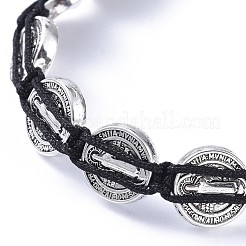Verstellbare geflochtene Perlenarmbänder aus Nylonfaden&nbsp;BJEW-JB05178