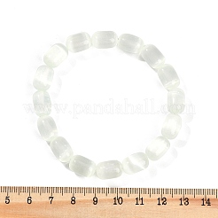 Stretch-Armbänder aus gefärbten natürlichen Selenitsäulenperlen für Frauen&nbsp;BJEW-I312-05D