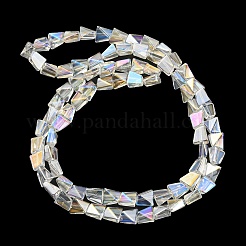 Fili di perle di vetro trasparente placcato colore ab&nbsp;EGLA-G037-06A-AB01