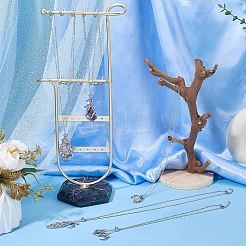 2 sac en acier inoxydable 304 pochette en macramé vide support de pierre fabrication de collier&nbsp;NJEW-SC0001-82