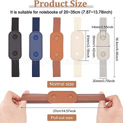 10 Stück 5 Farben Gummiband-Stifthalter&nbsp;AJEW-FG0002-17