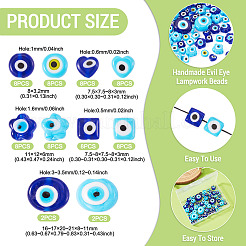 68 pièces 10 styles perles de chalumeau faites à la main&nbsp;LAMP-TA0002-71