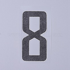 Anzahl Eisen auf Transfers applique heiße Wärme Vinyl Thermo-Aufkleber für Kleidung Stoff Dekoration Abzeichen&nbsp;DIY-WH0148-43H