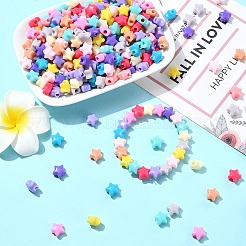 600pcs 12 Farben undurchsichtige Acrylperlen&nbsp;MACR-YW0003-18