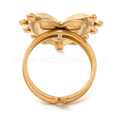 Ionenplattierung (IP) 304 Edelstahl-Fingerringe&nbsp;RJEW-C109-05G