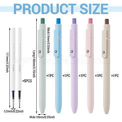 5 stylo gel en plastique&nbsp;AJEW-TA0003-45B