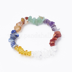 Bracelets extensibles de pierres précieuses naturelles&nbsp;G-S299-68